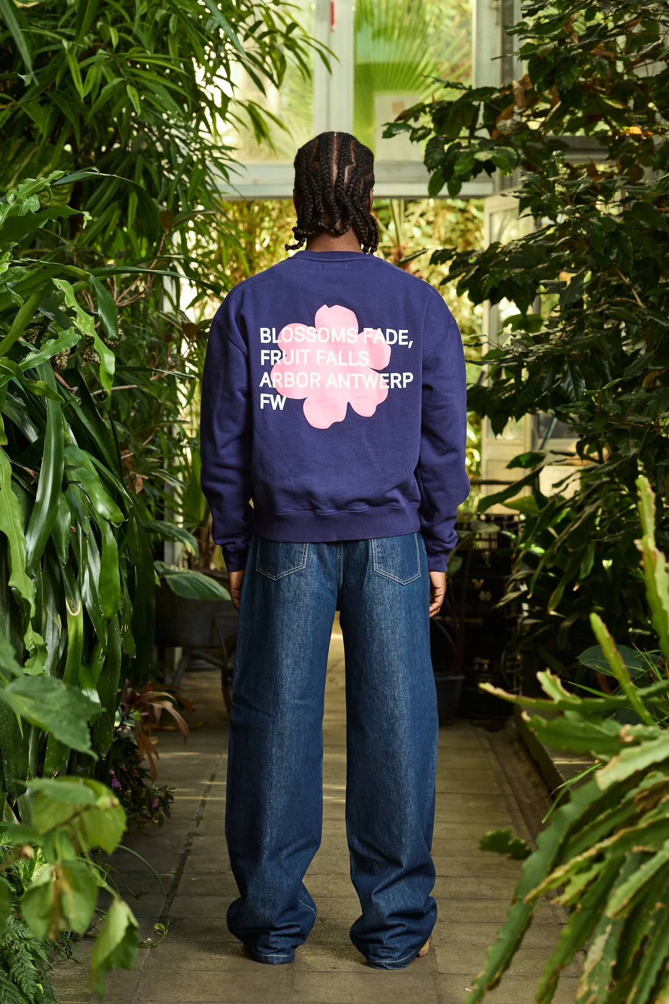 Blossoms Crewneck Blue - Image 5