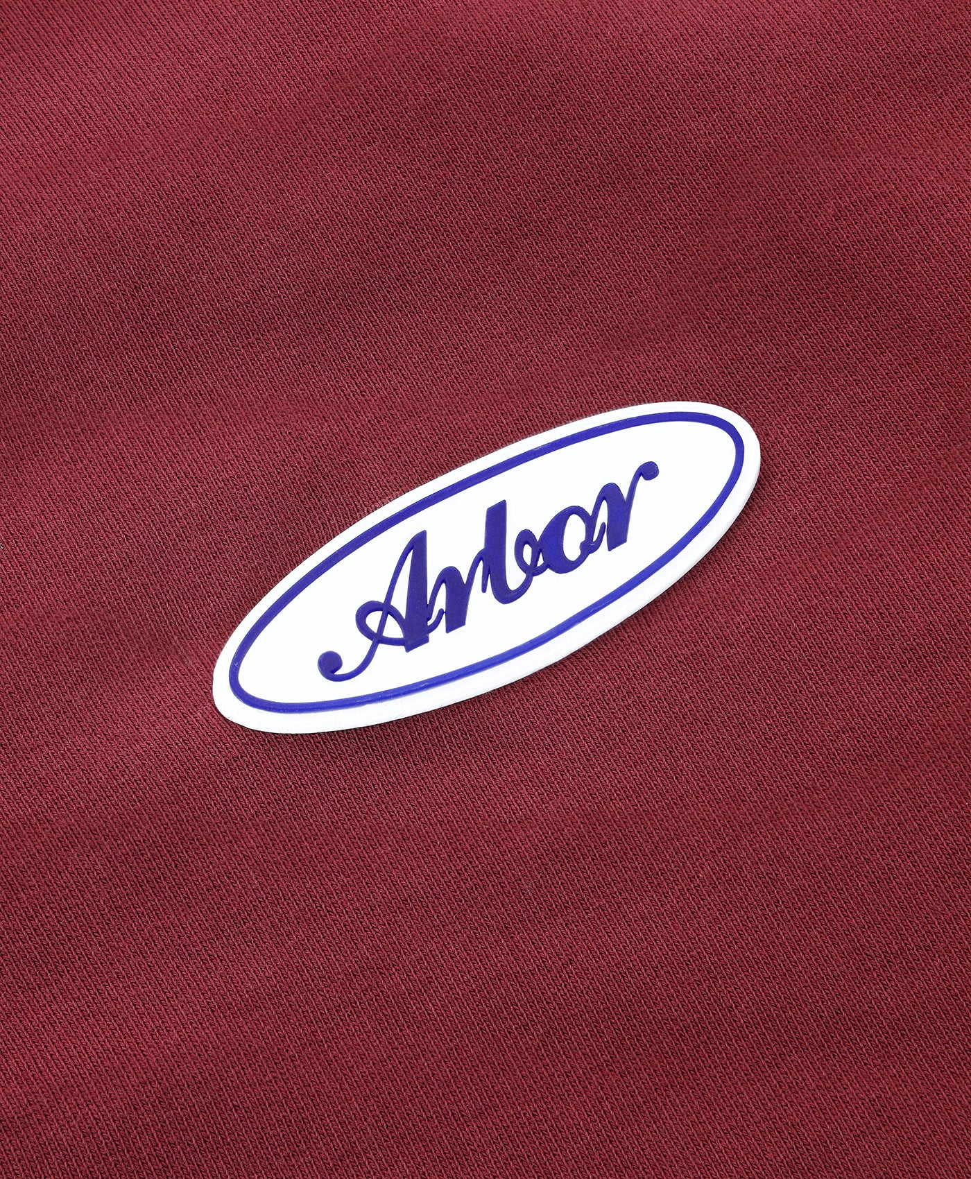 Burgundy Patch Zip-Up Hoodie - Image 3