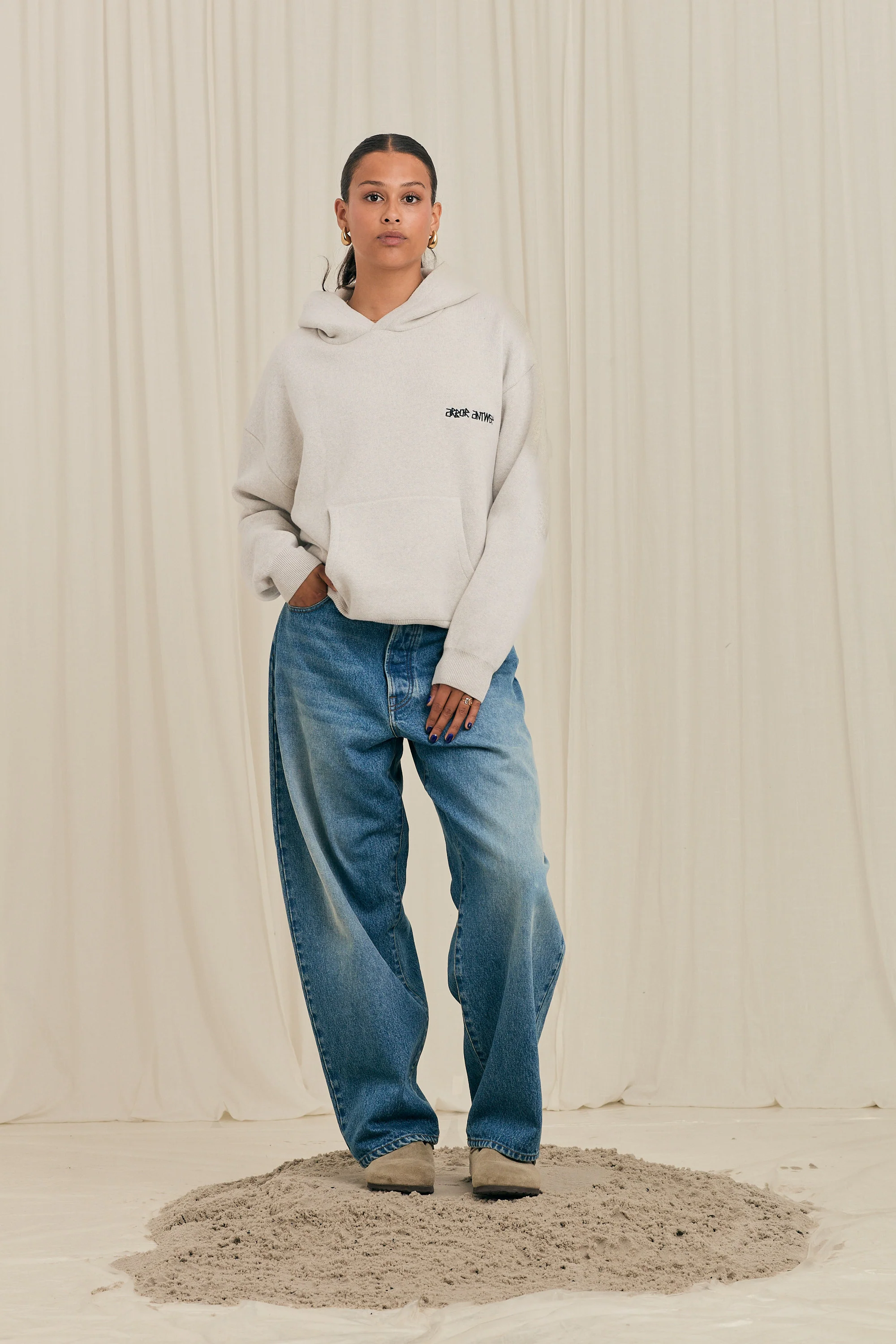 Flower Garden Knitted Hoodie - Image 4