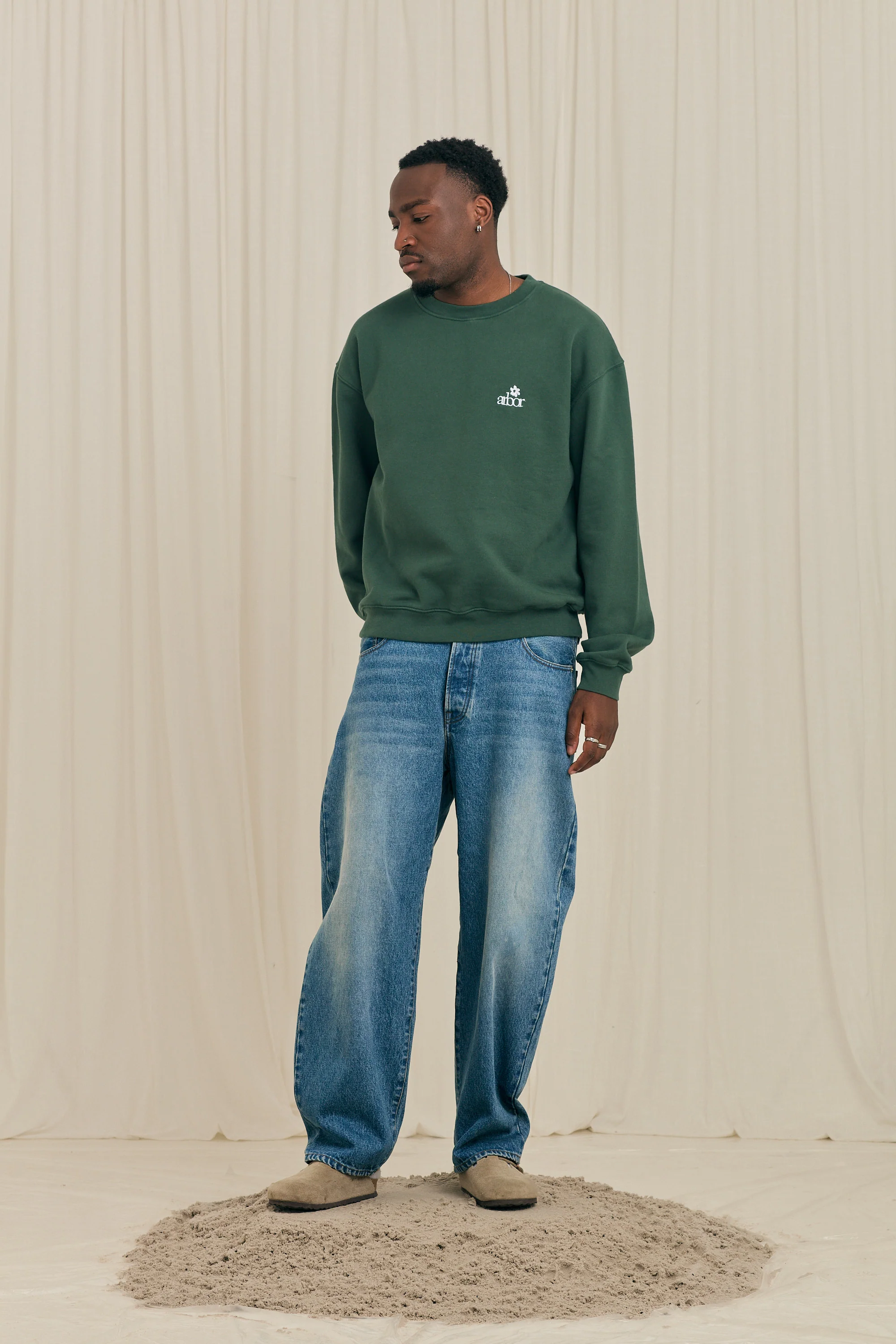 Mini Flower Green Crewneck - Image 3