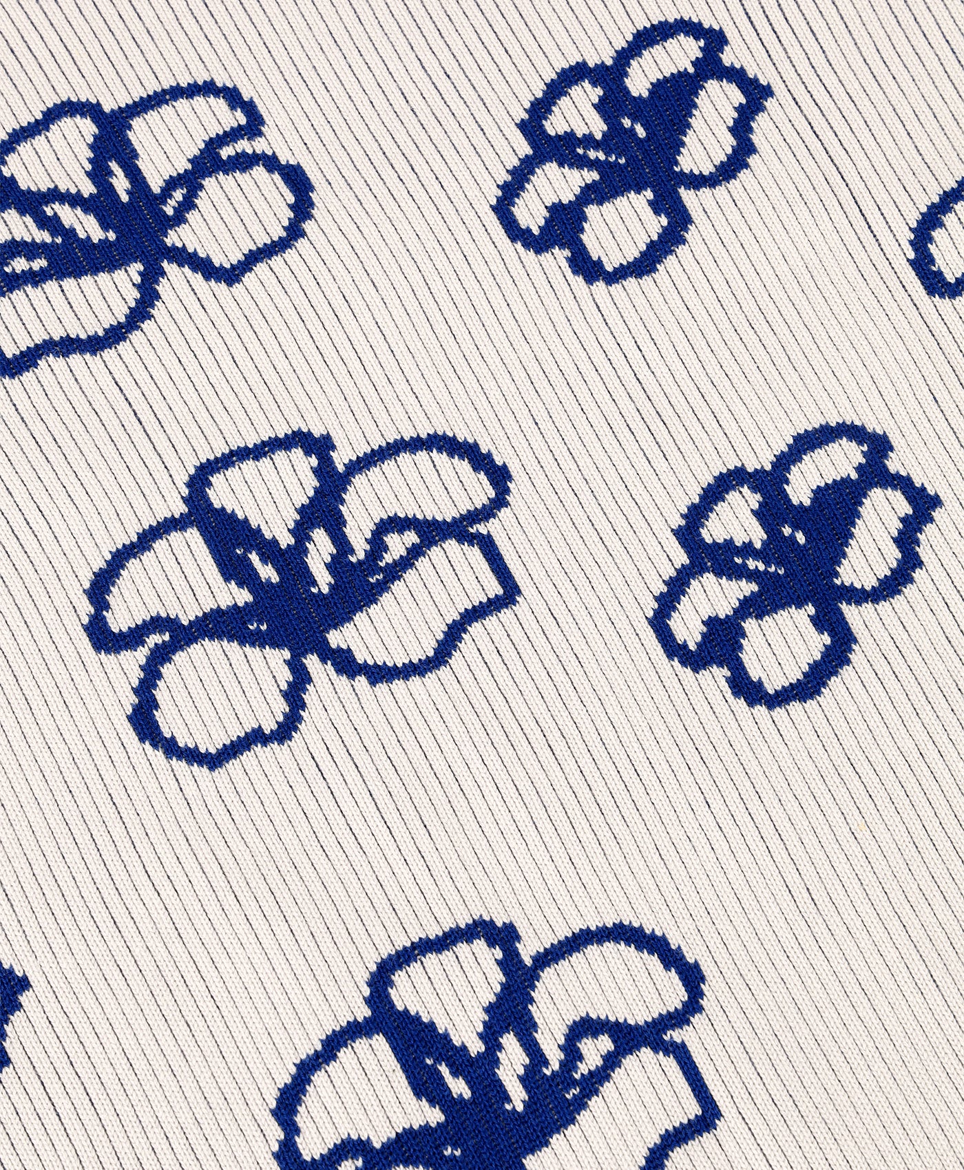 Ribbed Flower Knit Beige - Image 4