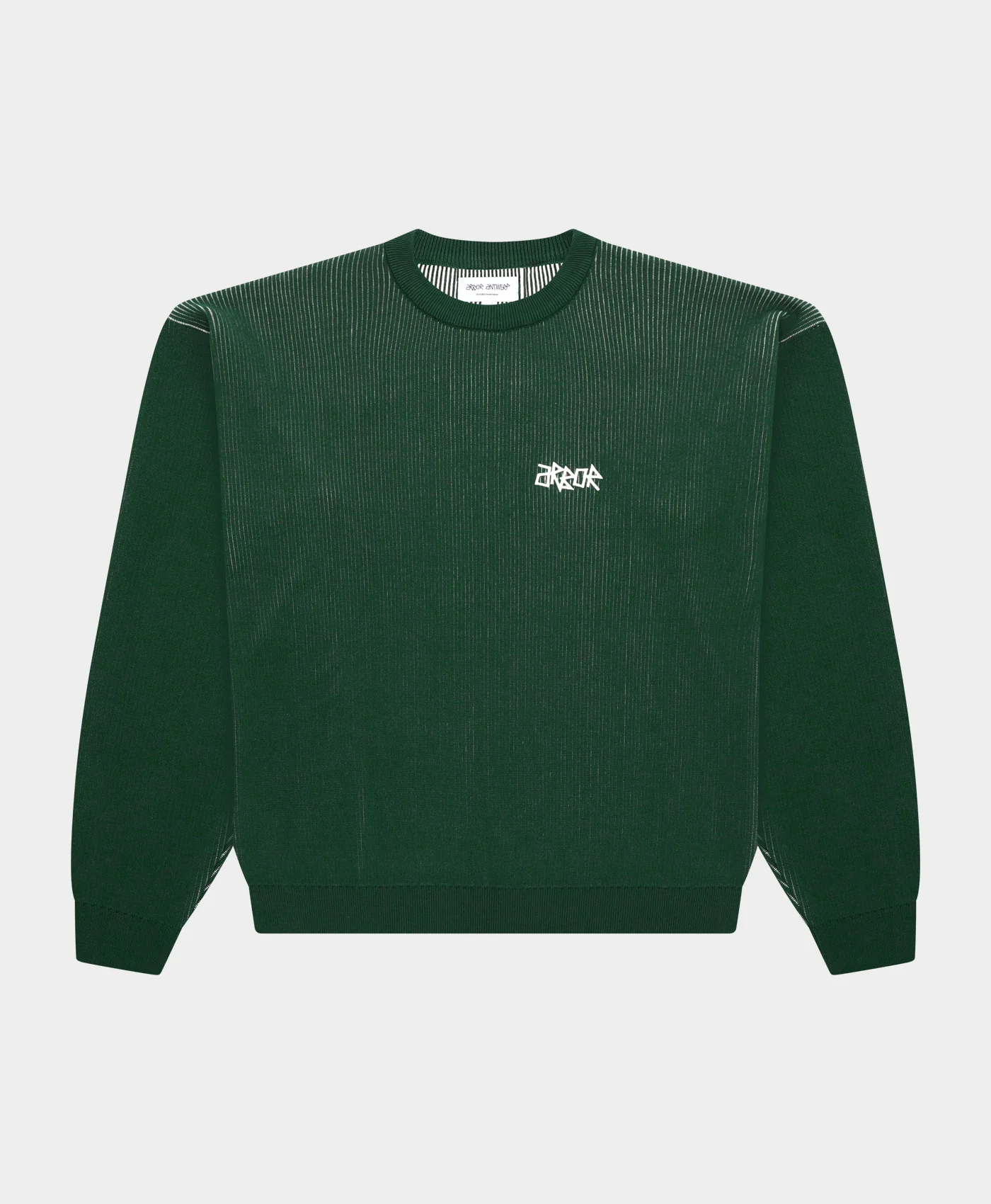 Ribbed Flower Knit Green - Image 3